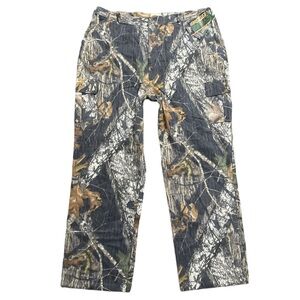 FIELD STAFF BY MOSSY OAK men's camo cargo hunting pants, 2XL. BNWT.